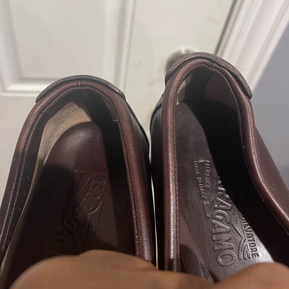 Salvatore Ferragamo Dark Brown Loafers Sz 12 D - Picture 9 of 16